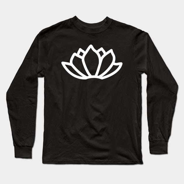 white lotus Long Sleeve T-Shirt by five&two creative